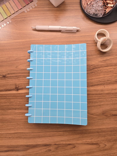 Cuaderno Discos CELESTE
