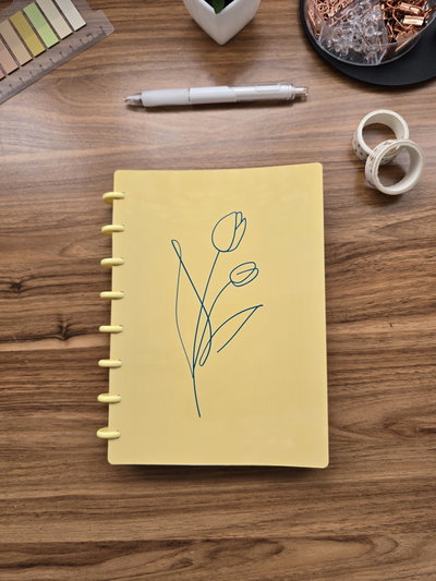 Cuaderno Discos AMARILLO