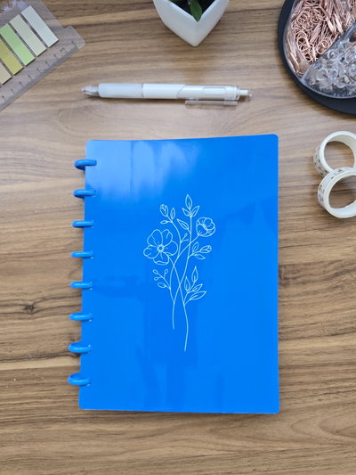Cuaderno Discos AZUL