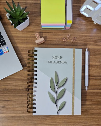 AGENDA DIARIA Hoja verde
