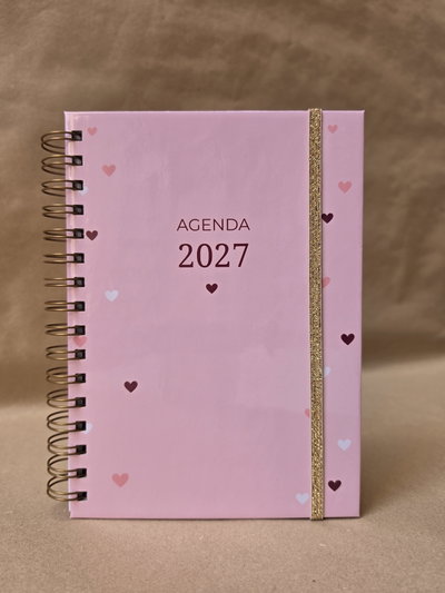 Agenda 2027 Dos dias por página - Colección BORDÓ