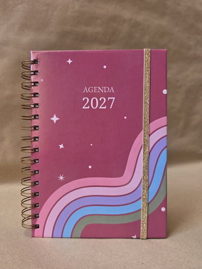 Agenda 2027 Dos dias por página - Colección PASTEL