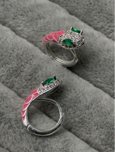 AROS COBRA PINK SILVER - ACERO QUIRÚRGICO