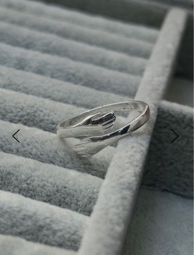 ANILLO BONNIE SILVER - ACERO BLANCO