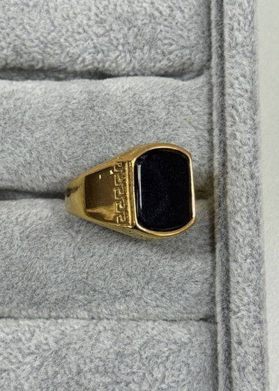 ANILLO ONDINA GOLD - ACERO QUIRURGICO