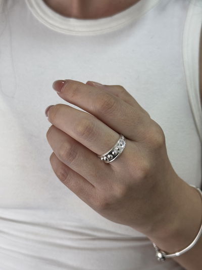 ANILLO HARDER ACERO BLANCO