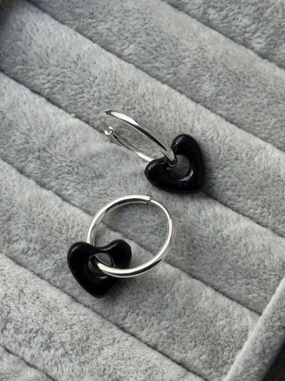 AROS FIRTS BLACK SILVER - ACERO BLANCO