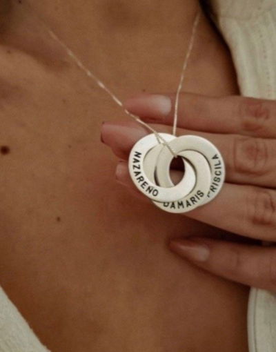 DIJES NUDO TRES GRABADOS PLATA 925