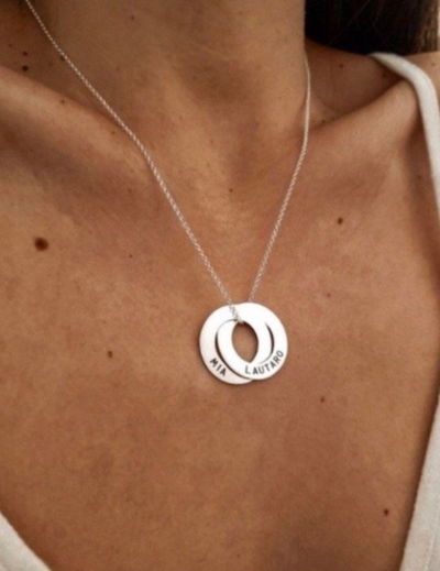 DIJE DONAS DOS GRABADOS PLATA 925