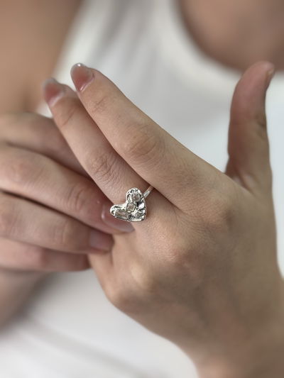 ANILLO AVRIL ACERO BLANCO