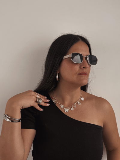 CADENA RUANDA SILVER ACERO BLANCO