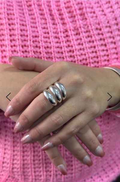 ANILLO SILVER CANDY - ACERO BLANCO