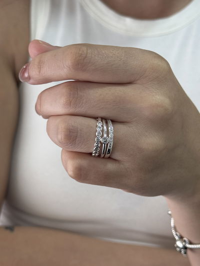 ANILLO BETH ACERO BLANCO