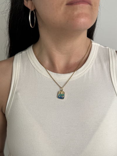 COLLAR ALICA GOLD ACERO QUIRURGICO