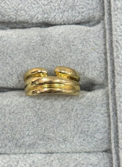 ANILLO HEART GOLD - ACERO QUIRURGICO
