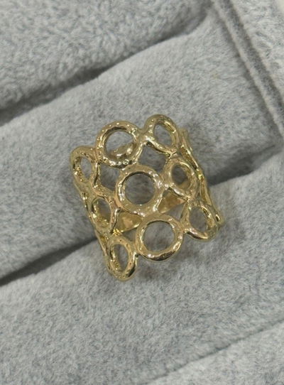 ANILLO HANNA GOLD - ACERO QUIRURGICO