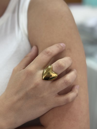 ANILLO SHIRA GOLD - ACERO QUIRURGICO