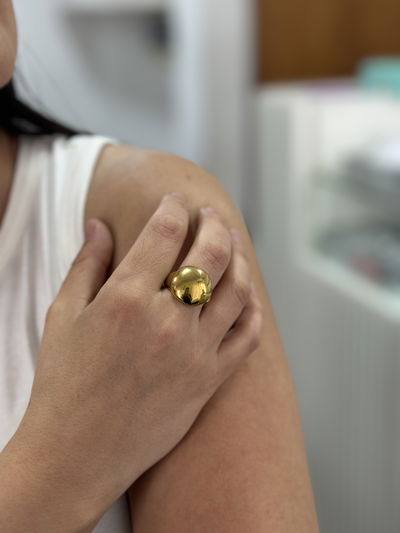 ANILLO SIDNEY GOLD ACERO QUIRURGICO