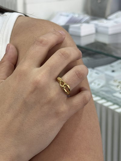 ANILLO JOAN GOLD ACERO QUIRURGICO