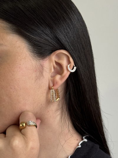 AROS WILD HEART GOLD ACERO QUIRURGICO