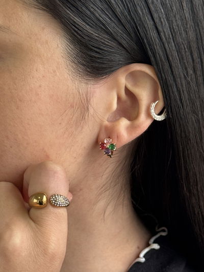 AROS VIBE GOLD ACERO QUIRURGICO