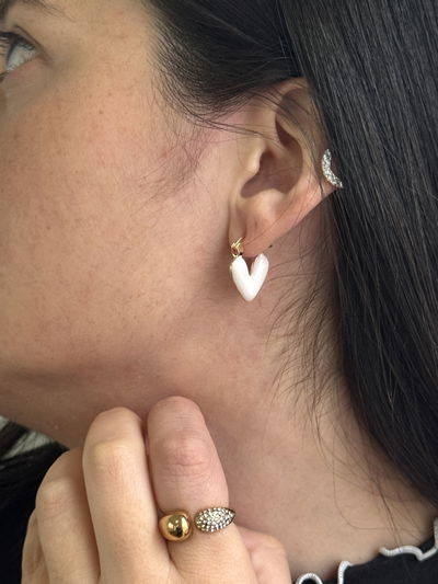 AROS COURE WHITE GOLD ACERO QUIRURGICO