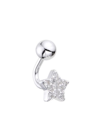 Aros Plata 925 - Piercing de estrella