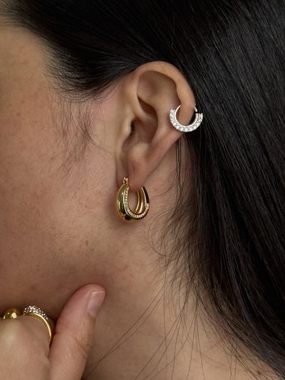 AROS MIDNIGHT GOLD ACERO QUIRURGICO