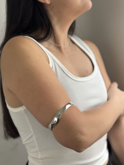 BRAZALETE MIRLA SILVER ACERO QUIRURGICO