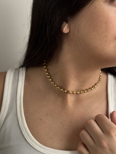 COLLAR GLEAM GOLD ACERO QUIRURGICO