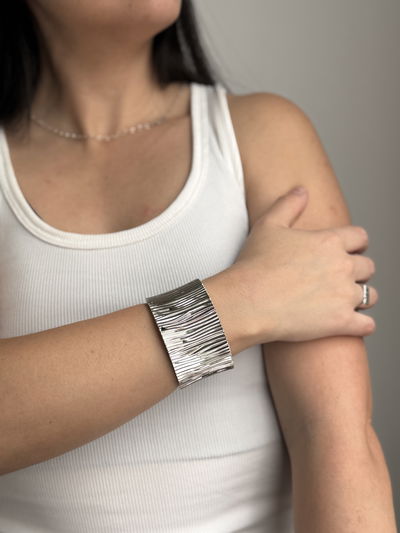 BRAZALETE INDIRA SILVER - ACERO QUIRURGICO