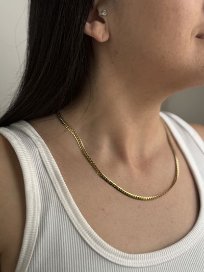 COLLAR YESTERDAY GOLD ACERO QUIRURGICO