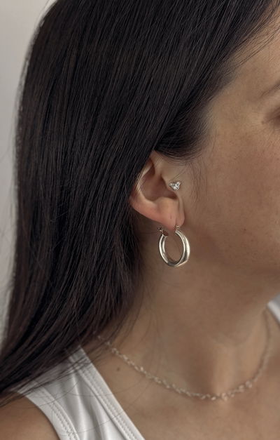 AROS MELISSA PLATA 925