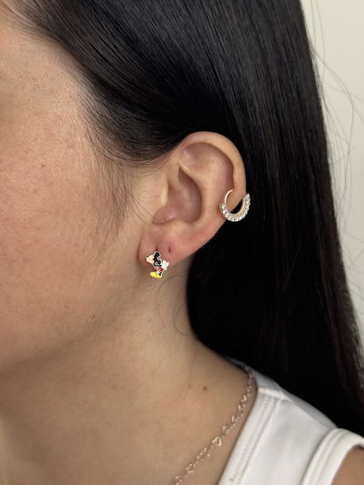 AROS MICKEY MOUSE PLATA 925