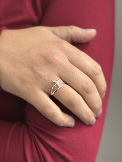 Anillo Plata 925 - avión 