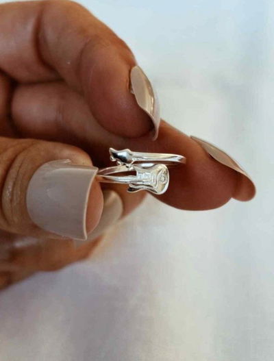 Anillo Plata 925 - Guitarra