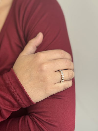 Anillo Plata 925 - bolitas