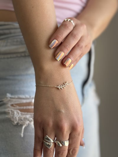 Pulsera Plata 925 - Flowers