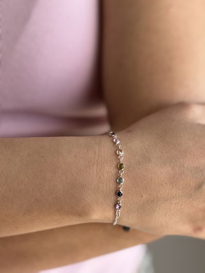 Pulsera Plata 925 - Siette chacras