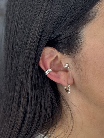 EARCUFF MEG PLATA 925 