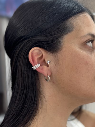 EARCUFF ARUBA PLATA 925