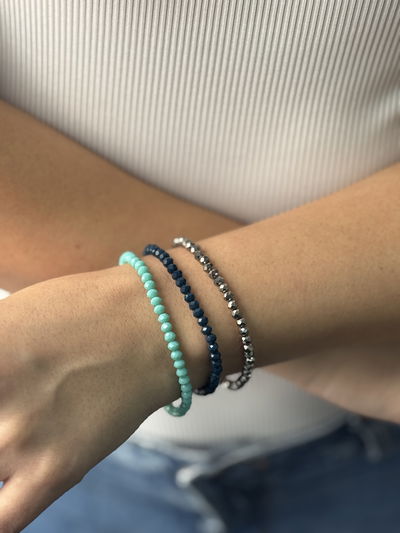 PULSERA CRISTAL PAMPLONA PLATA 925