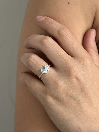 ANILLO MARIPOSA PLATA 925