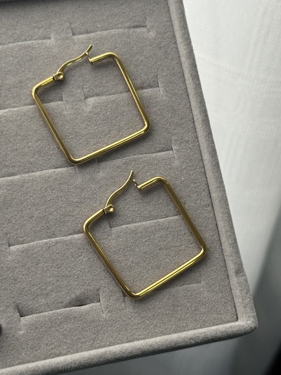 AROS CUADRADOS GOLDEN ACERO QUIRURGICO