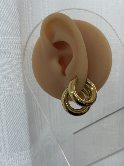 AROS LILY GOLD ACERO QUIRURGICO