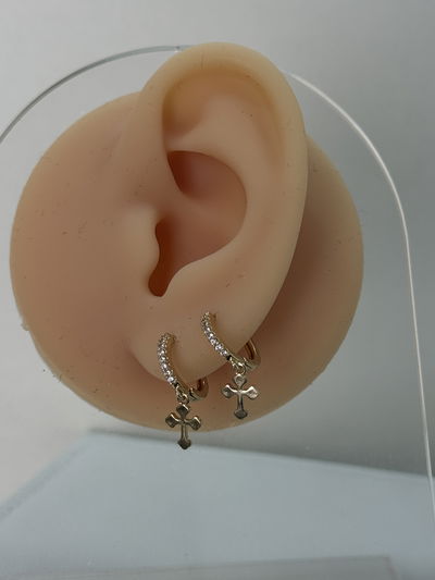 AROS CRUZ GOLDEN ACERO QUIRURGICO