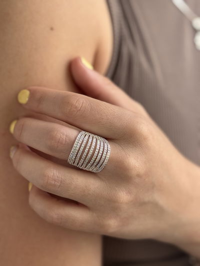 ANILLO WESSLAND SILVER -ACERO BLANCO