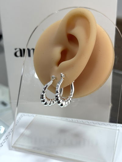 AROS KRISTEN ACERO BLANCO