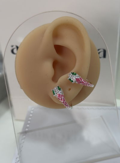 AROS PINK ACERO BLANCO 