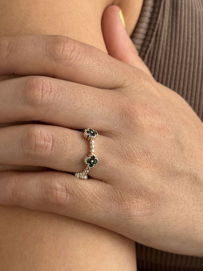 ANILLO GÓTIC ACERO BLANCO